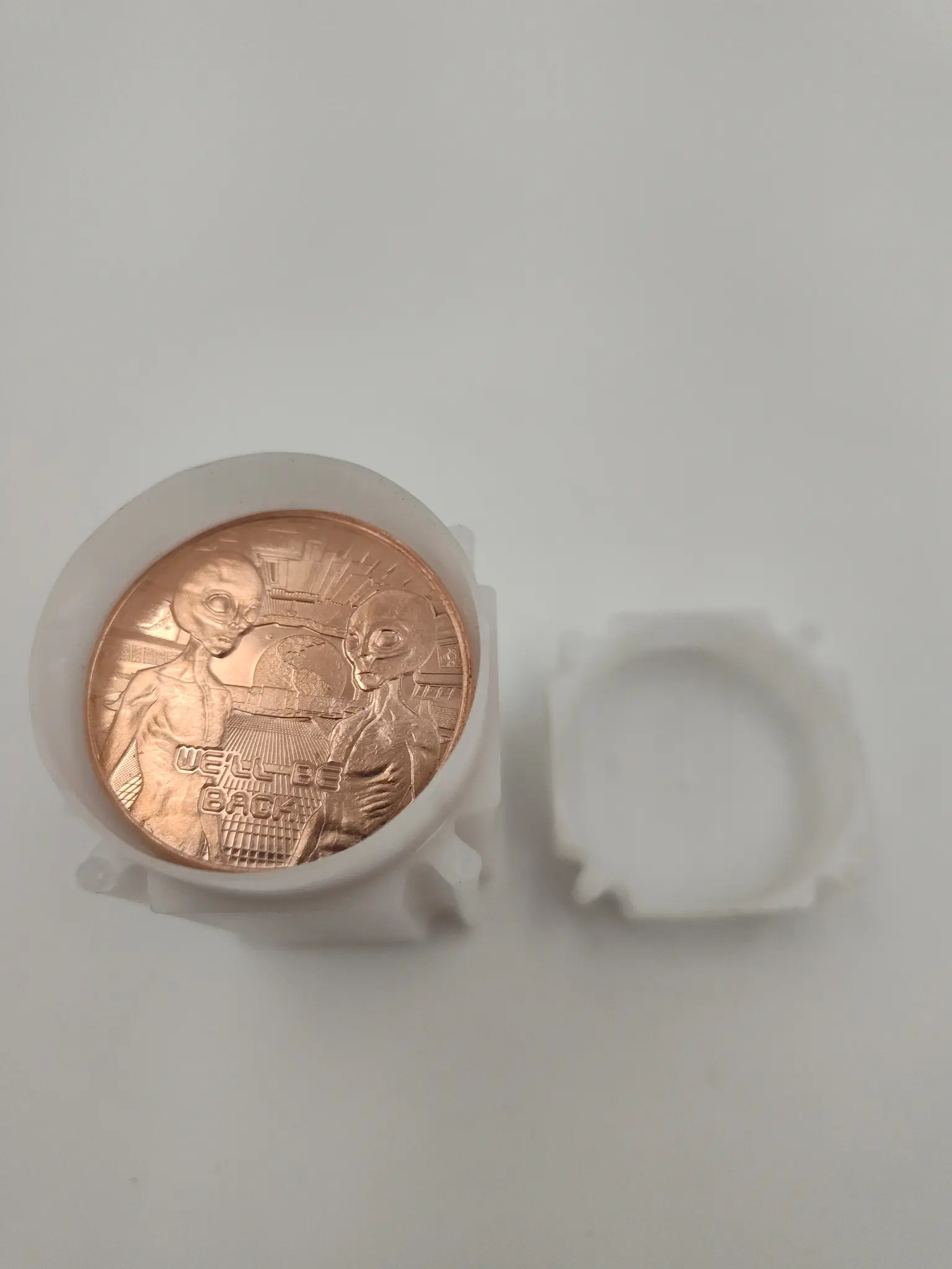 Alien We'll Be Back Copper Round Roll of 20 .999 Fine Copper