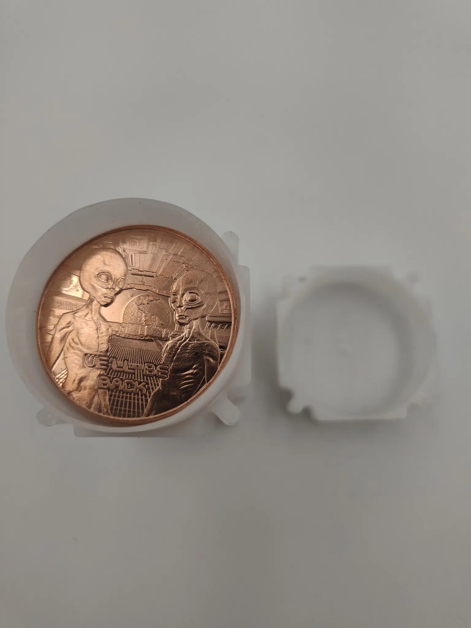 Alien We'll Be Back 1 oz Copper Round .999 Fine Copper